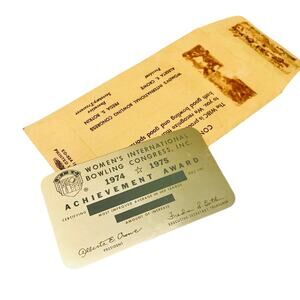 Vintage 1974/1975 WIBC AWARD